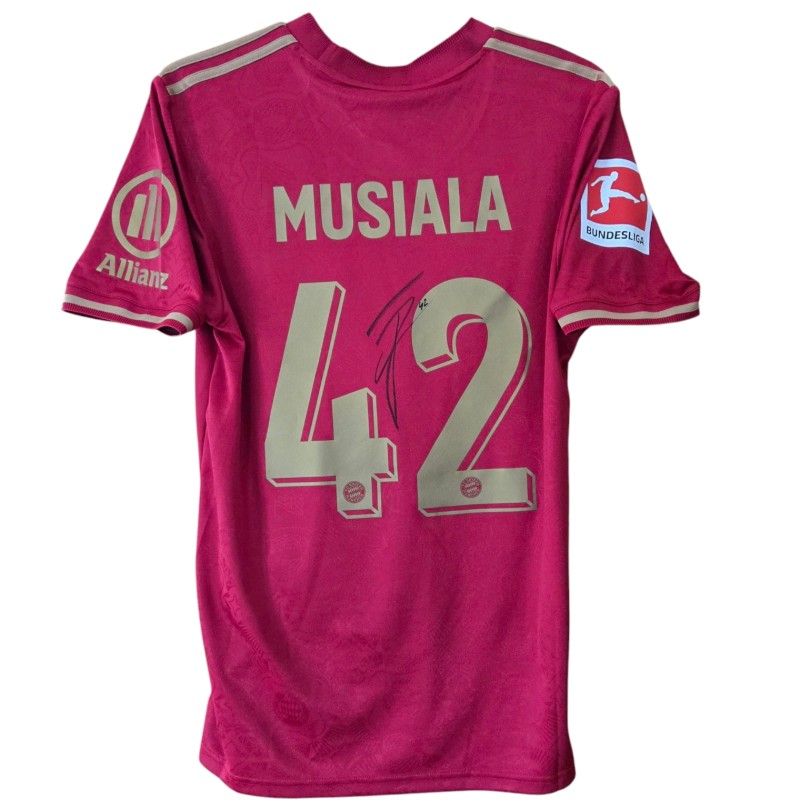 Musiala's Bayern Monaco "125 Anniversary" Signed Commemorative Shirt, 2024/25