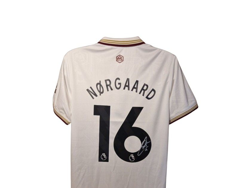 Christian Norgaard Signed Arsenal 2025-26 Away Football Shirt