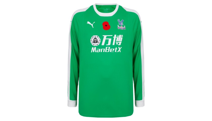 Wayne Hennessey's Crystal Palace F.C. Worn and Signed Home Poppy Shirt 