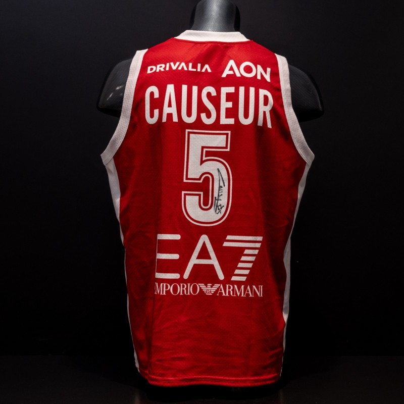 Fabien Causeur's Olimpia Milano Signed Official Match-Worn Jersey - Limited Edition