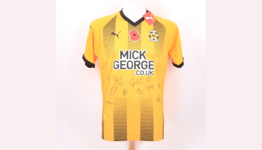 Cambridge United Official Poppy Shirt Signed by the Team