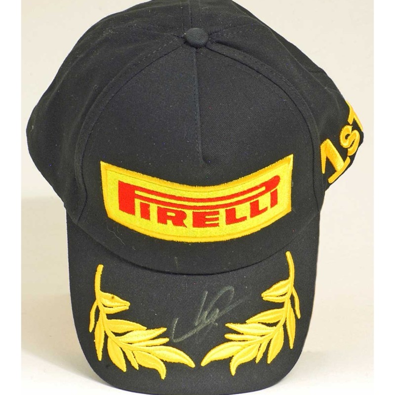 Cappellino da podio Pirelli autografato da Sergio Perez