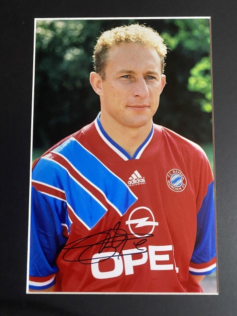 Jean-Pierre Papin Signed and Framed Picture