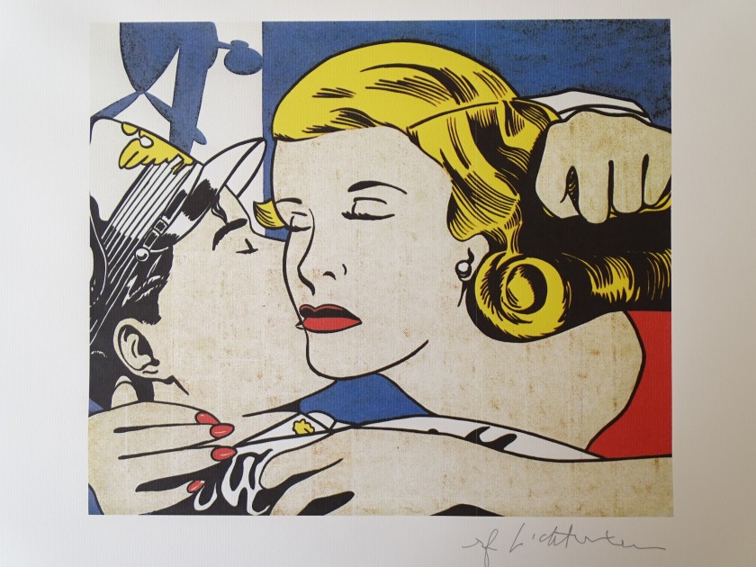 Roy Lichtenstein "The Kiss"