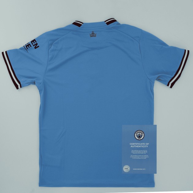 Manchester City 2022/23 Treble Winners Official Squad Signed Shirt