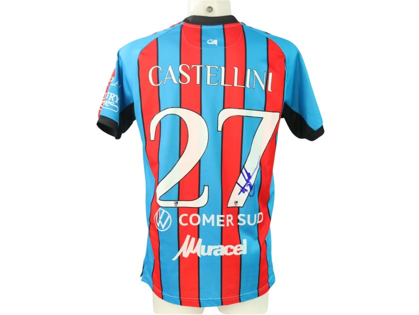 Castellini's unwashed Signed Shirt, Catania vs Picerno 2024 