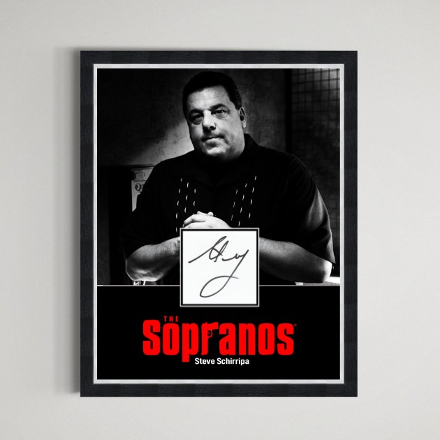 Steve Schirripa Signed The Sopranos Display