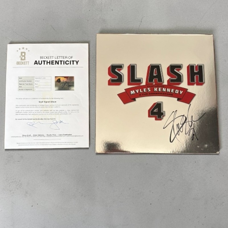Slash of Guns N' Roses Signed Slash 4 Featuring Miles Kennedy Vinyl LP 
