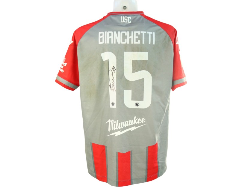 Bianchetti's Signed Unwashed Shirt, Cremonese vs Bari 2024