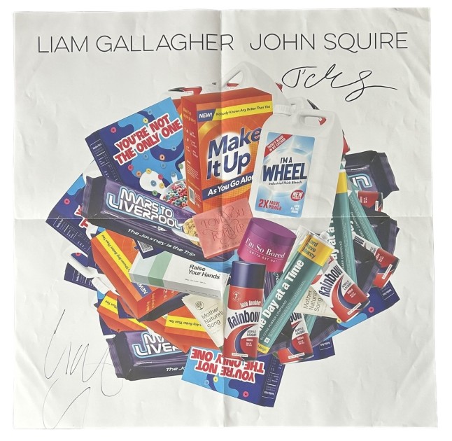 Poster firmato di Liam Gallagher e John Squire