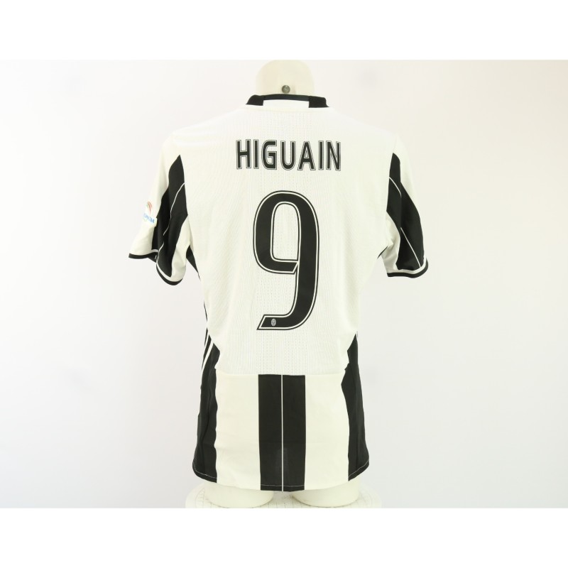 Higuaín's Juventus Match-Issued Shirt, TIM Super Cup 2016