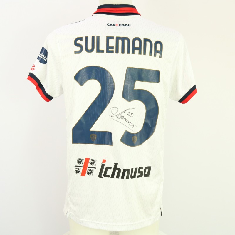 Sulemana's Signed Unwashed Shirt, Inter Milan vs Cagliari 2024
