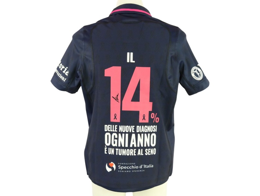 Aura Muzzo's Signed Match Shirt, Italy vs Scotland 2024