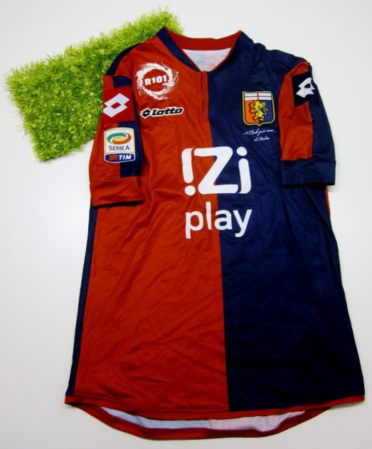 Bertolacci match worn shirt, Genoa, Genoa-Juventus Serie A 2013/2014