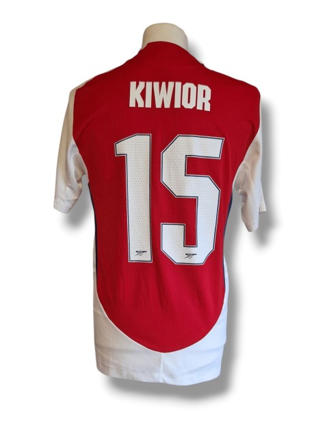 Jakub Kiwior's Arsenal 2024/25 Match Worn Shirt vs Bolton