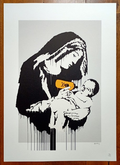 Reproduction of Banksy's Work - Virgin Mary