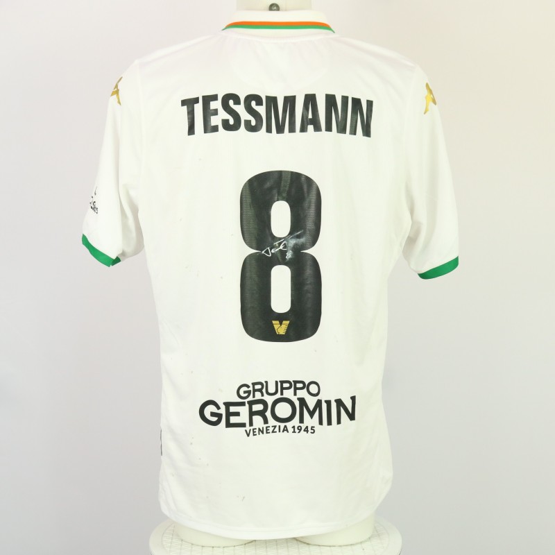 Tessmann's Unwashed Signed Shirt, Como vs Venezia 2024
