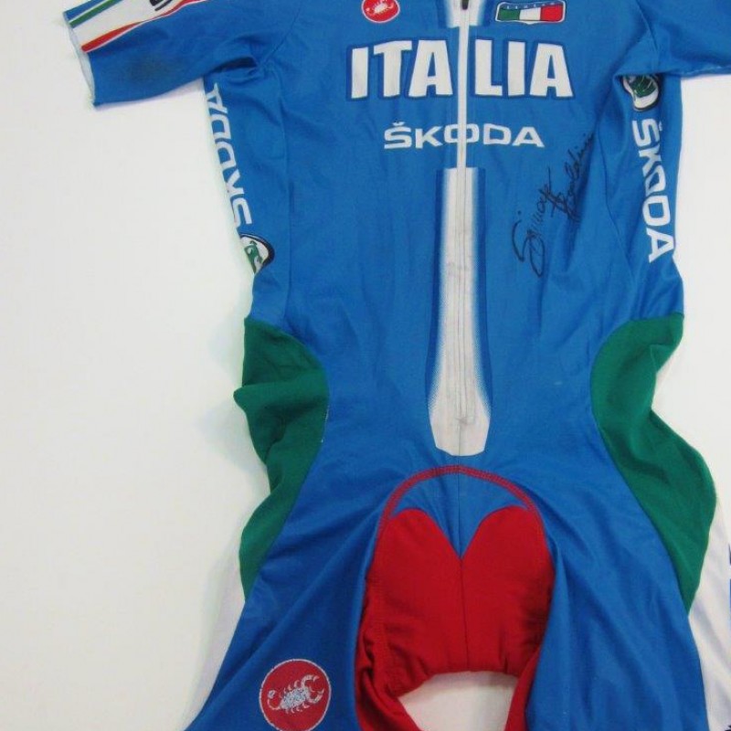 Body Nazionale Italiana Handbike indossato da Simone Baldini autografato