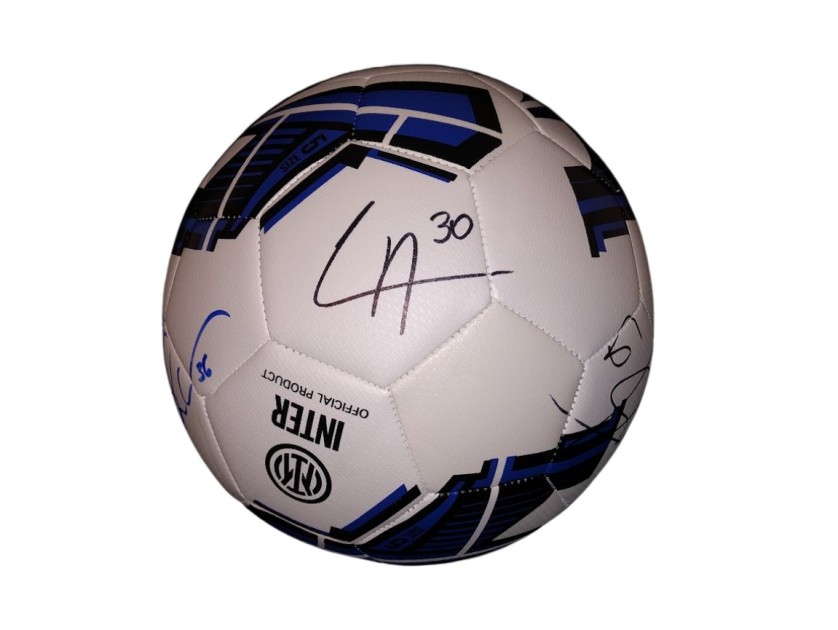 Pallone ufficiale Inter, 2023/24 - Autografato dai giocatori - CharityStars