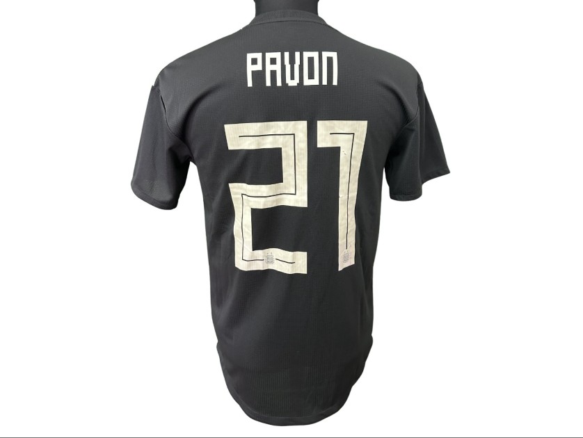 Pavon Issued Shirt, Argentina vs Italy 2018