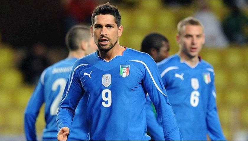 Borriello's Italy Match Shirt, 2010