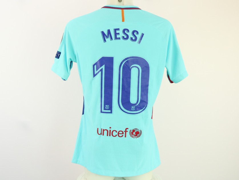 Messi's Barcelona Match-Issued Shirt, 2017/18