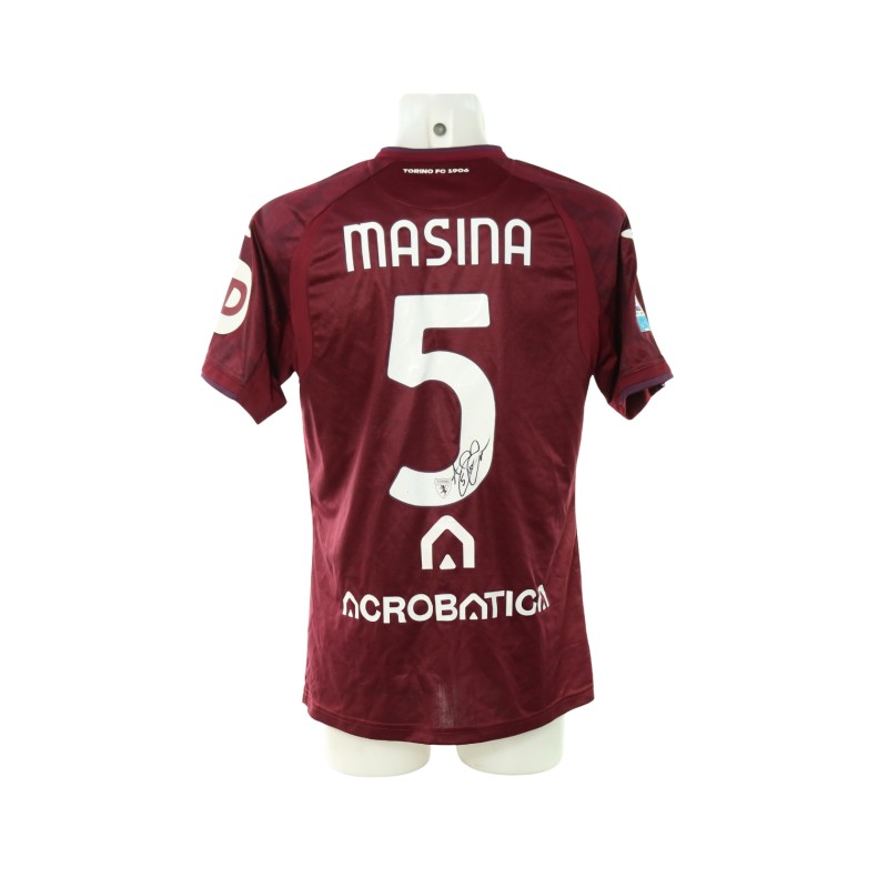 Maglia Masina Unwashed Torino vs Bologna, 2024 - Autografata