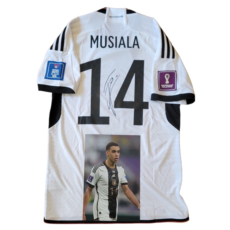 Musiala's Signed Match-Issued Shirt, Costa Rica vs Germany WC 2022