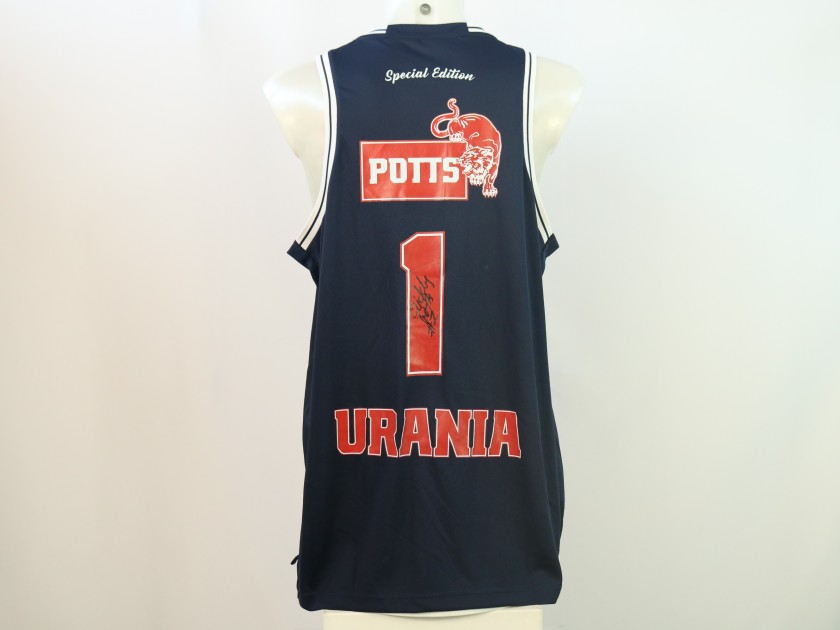 Potts' Match Worn Signed Shirt, Urania Basket 2024