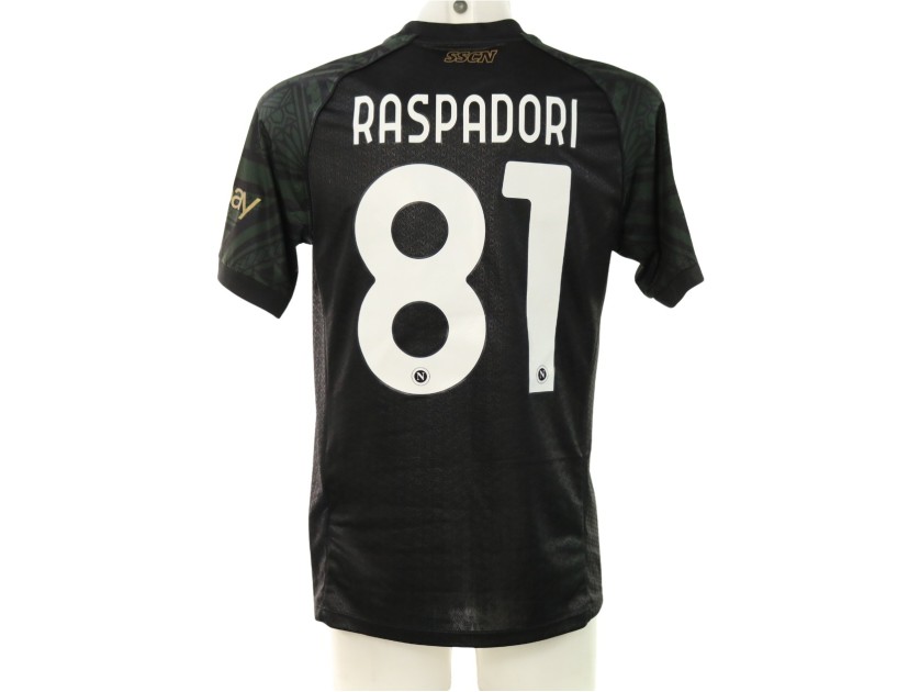 Raspadori's Napoli Issued Shirt, UCL 2023/24