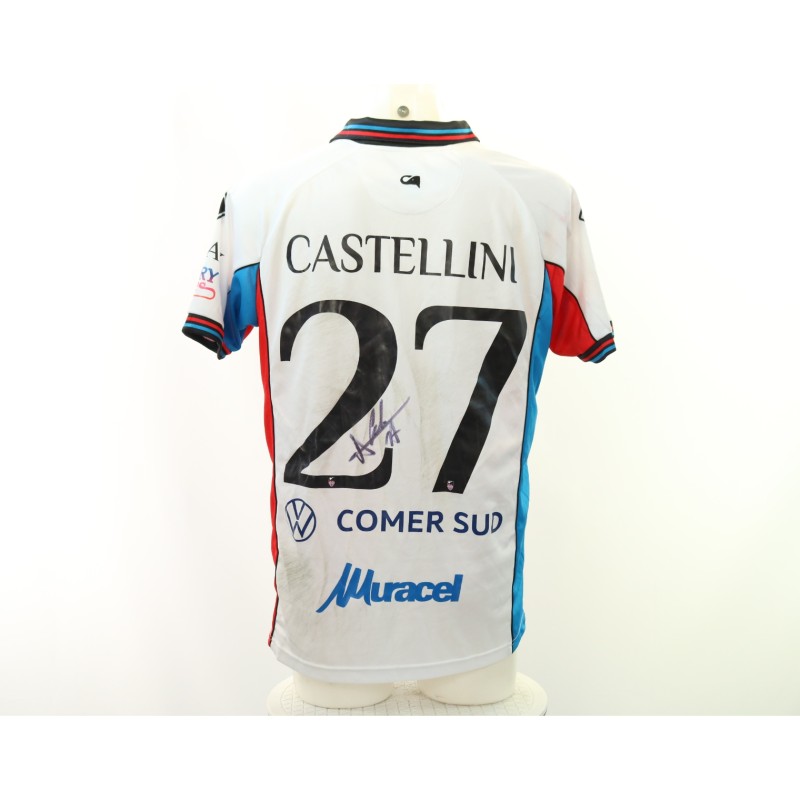 Maglia Castellini Unwashed Picerno vs Catania, 2025 - Autografata