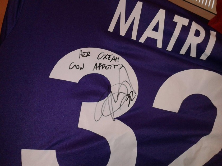 Matri match issued / worn shirt, Fiorentina, Serie A 13/14 - signed