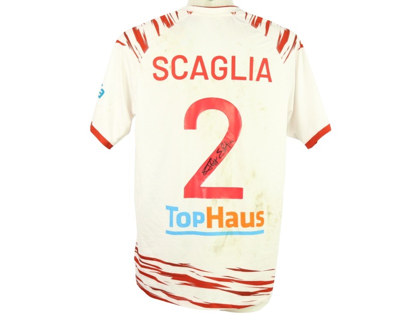 Scaglia's Unwashed Signed Shirt, Catanzaro vs Sudtirol 2024