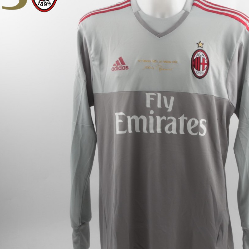 Diego Lopez issued shirt, Milan-Torino, Berlusconi 30th Anniversary - signed
