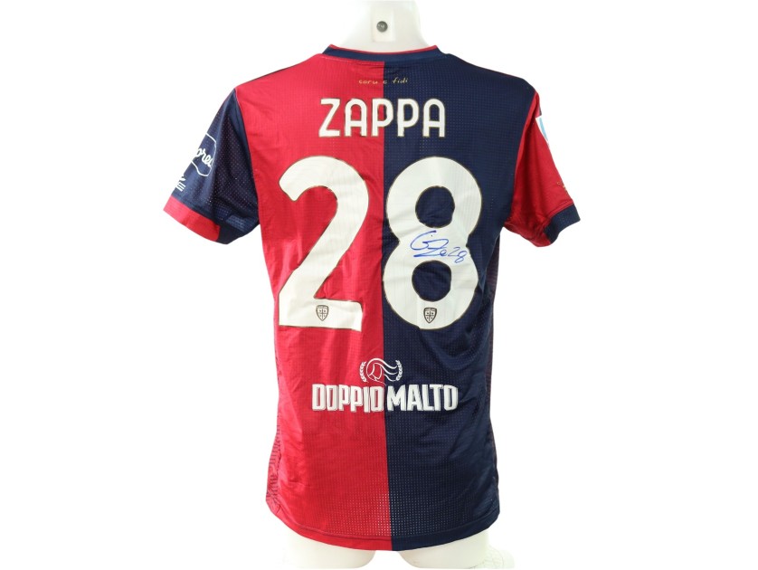 Zappa's Signed Unwashed Shirt, Cagliari vs Milan 2024