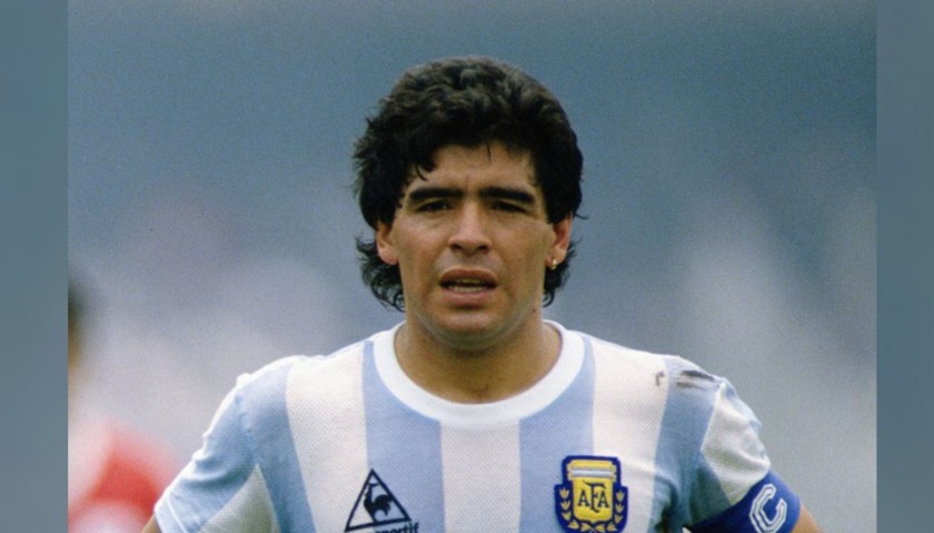 Maradona's Argentina Retro Signed Shirt