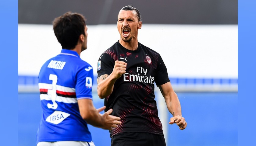 Ibrahimovic's Milan Signed Match Shirt, 2019/20