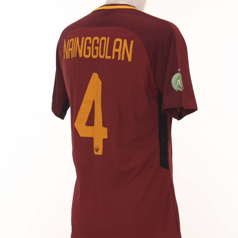 Nainggolan's "Todos Juntos" Shirt, AS Roma-Chapecoense 2017