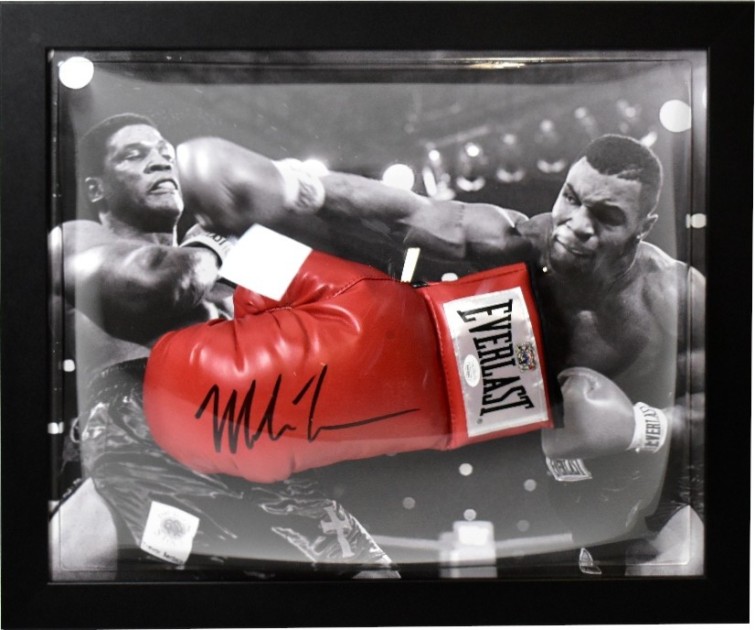 Mike Tyson's Signed And Framed Boxing Glove