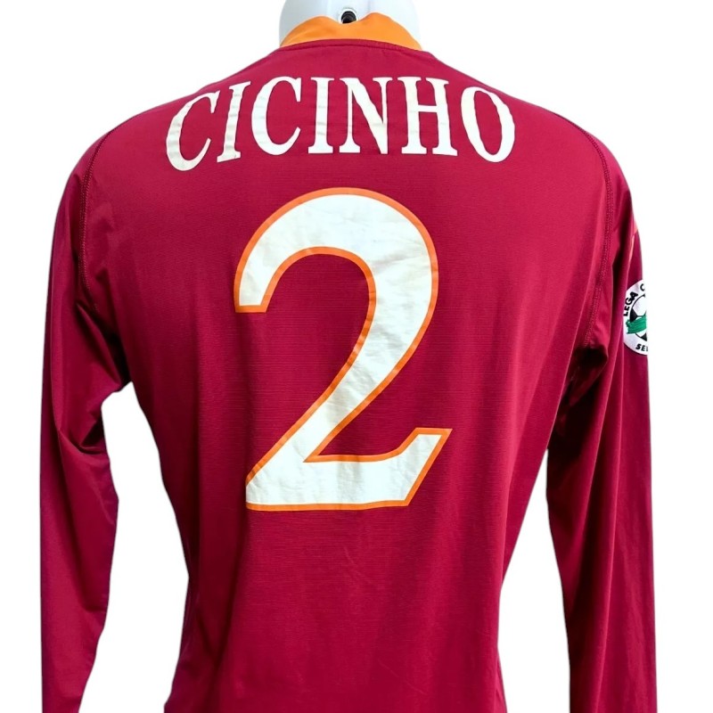 Cicinho's Match-Issued Shirt, Roma 2009/10