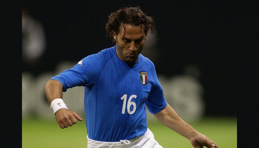 Di Livio's Italy Match Shirt, 2000/02
