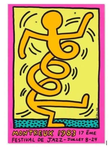 Montreaux Jazz Festival Poster by Keith Haring