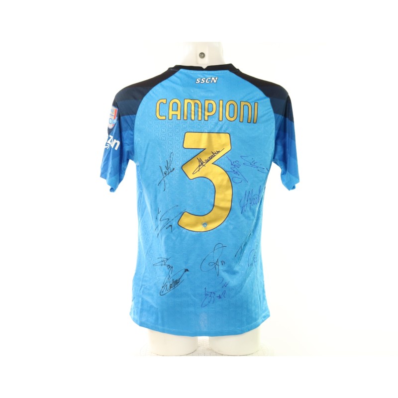 Cofanetto Maglia Ufficiale Napoli 2022/23 - Autografata dalla Rosa