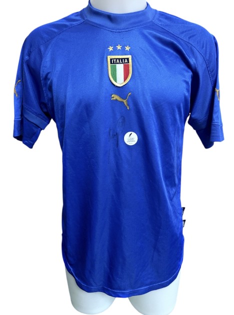 Italy Official Shirt, 2004 - Signed by Roberto Baggio