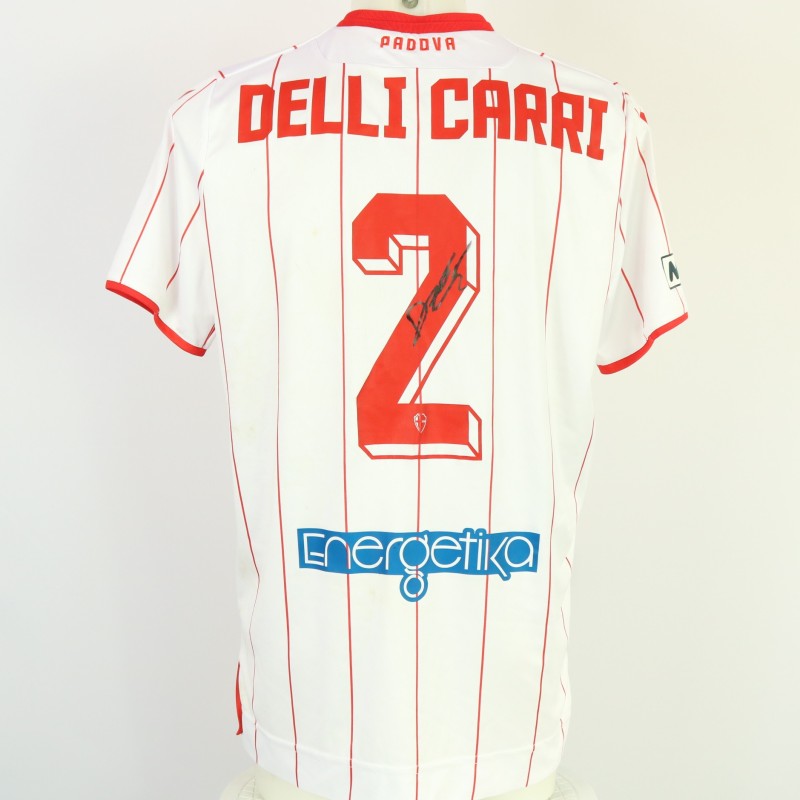 Delli Carri's Unwashed Signed Shirt, Padova vs Pergolettese 2024