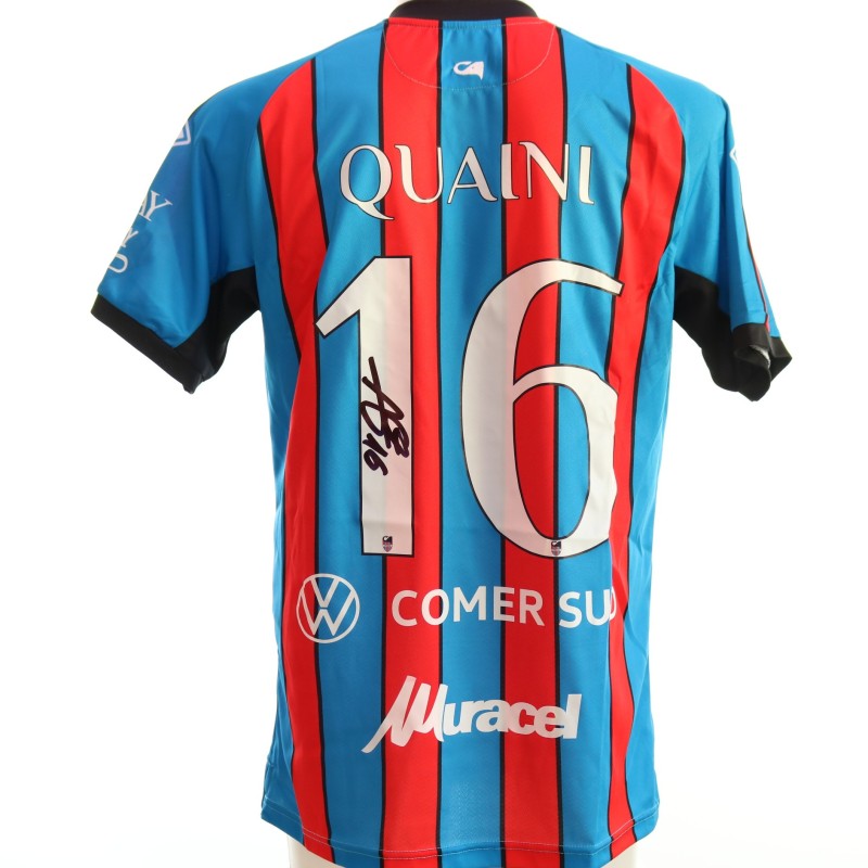 Quaini's unwashed Signed Shirt, Catania vs Benevento 2024 