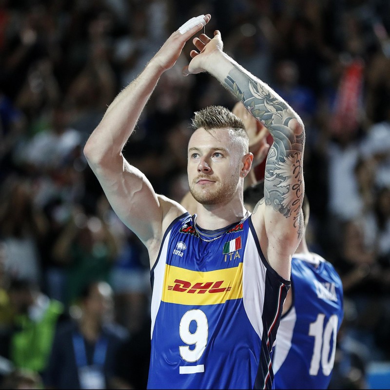 Zaytsev's Italy Vest Worn at 2018 Volleyball World Cup