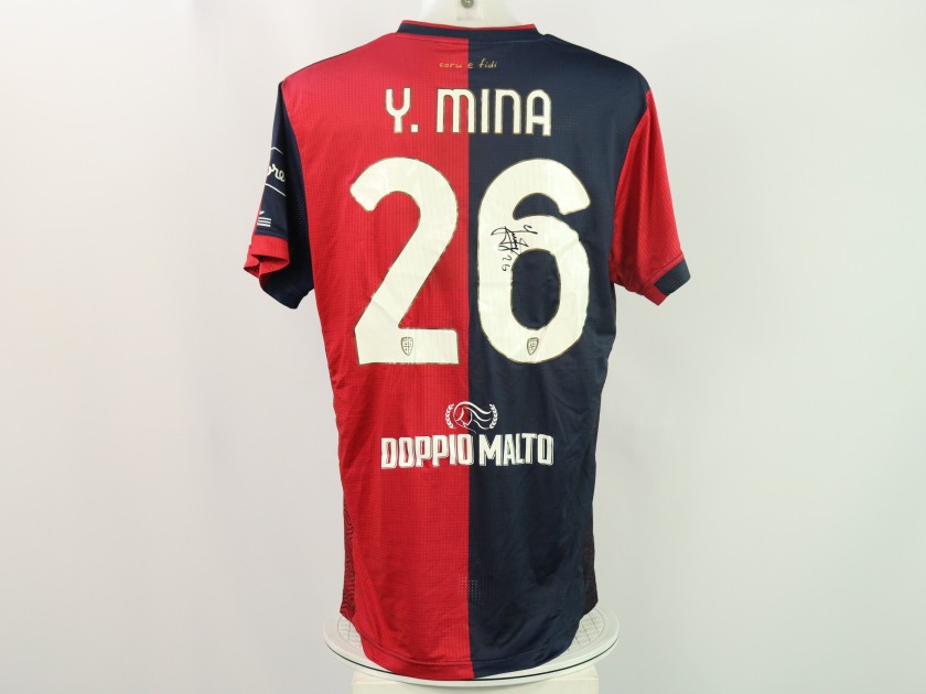 Mina's Signed Unwashed Shirt, Parma vs Cagliari 2024