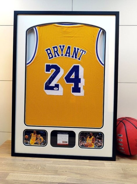 Kobe Bryant's Los Angeles Lakers Signed and Framed Jersey 