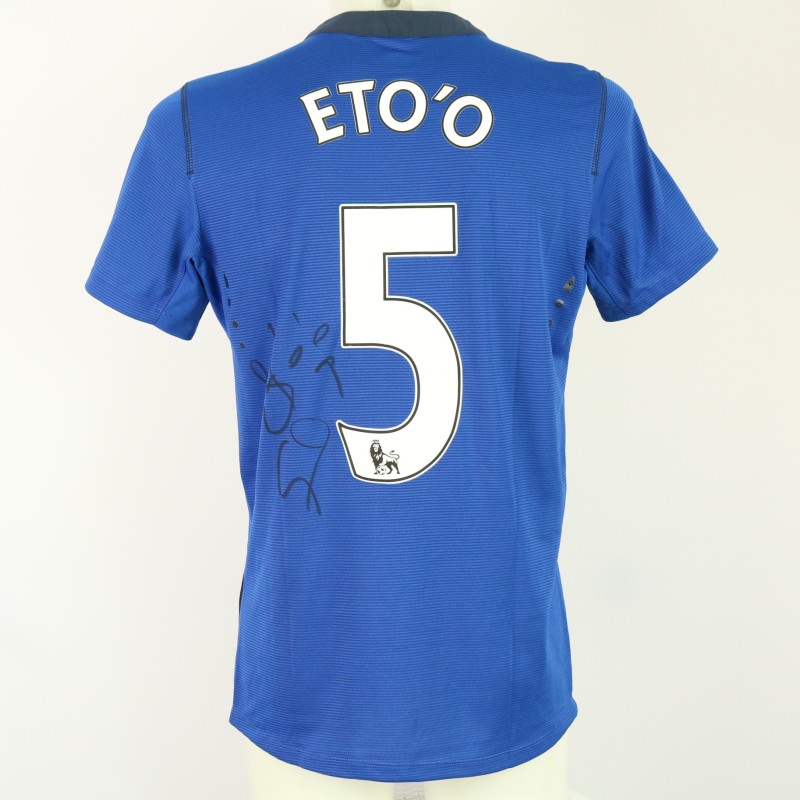 Eto'o Official Everton Signed Shirt, 2014/15